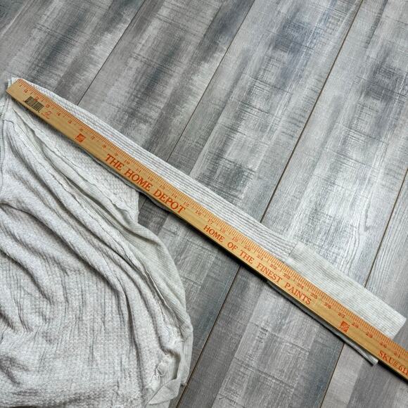 We the Free Calatina Heather Gray Thermal LS Top Medium Stretchy Bohemian V-neck - Picture 9 of 12